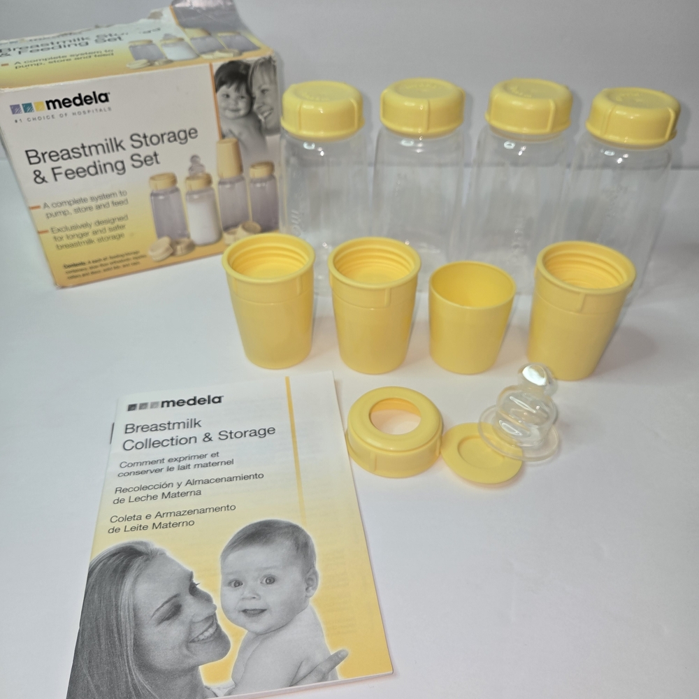 Medela Yellow Breastmilk Storage & Feeding Set
